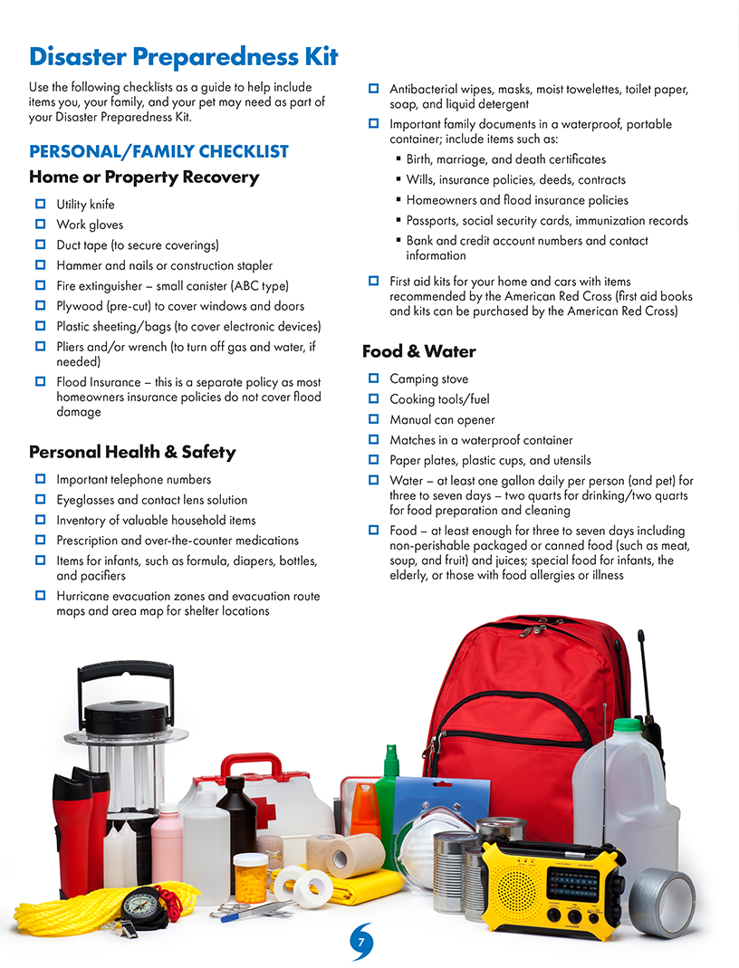 2025 H-GAC Hurricane Disaster Kit Checklist
